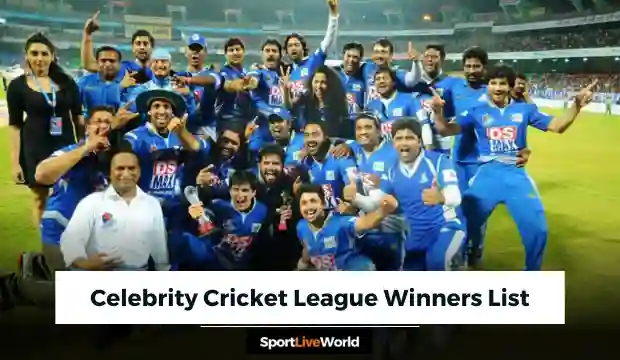 Celebrity Cricket League Winners